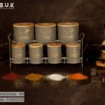 ست پاسماوری BVK بی وی کی 7 پارچه در چوبی Marble (G) Gray کد VK865595