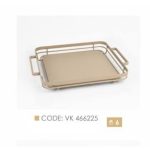 دیس مربع BVK بی وی کی سایز بزرگ طرح Iris کرم کد VK466225
