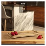 دیس مستطیل BVK بی وی کی سایز کوچک طرح Iris کرم کد VK466332 - Image 2