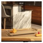 دیس مستطیل BVK بی وی کی سایز بزرگ طرح Iris کرم کد VK466337 - Image 2