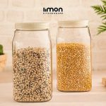 بانکه پت مربع لیمون LIMON 1/8 لیتر (الوان) کد 230835