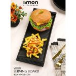 سینی ملامین لیمون LIMON شیار دار متوسط مشکی کد 233710 - Image 2