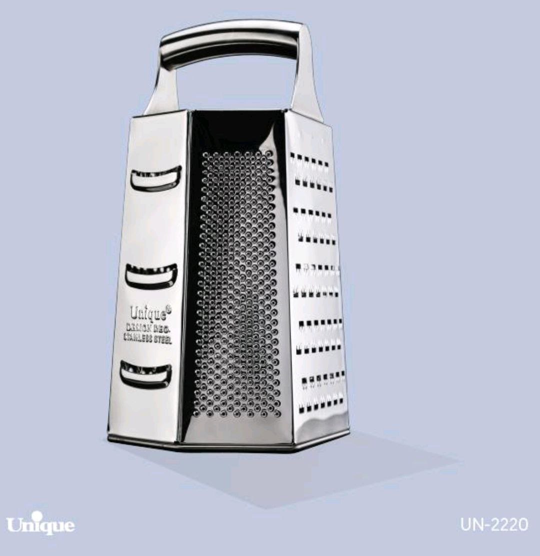 unique-100 رنده استیل 6 گوش بزرگ یونیک Unique کد UN-2220 - Image 1