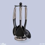 سرویس کفگیر و ملاقه دسته استیل یونیک Unique کد UN-1196