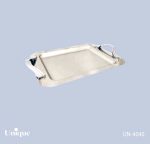 سینی بزرگ استیل پایه دار براق یونیک Unique کد UN-4040