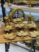سرویس هفت سین آلومینیوم ۹ پارچه طرح برگ مو