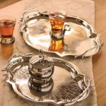 سینی استیل مدل بیضی‌گوشه دار