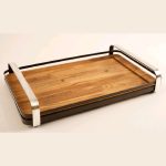 سینی مستطیل BVK دسته دار سایز بزرگ مدل MAJESTIC کد VK 451945