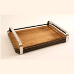 سینی مستطیل BVK دسته دار سایز کوچک مدل MAJESTIC کد VK 451940