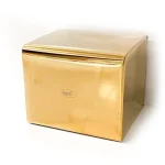 دستمال سایز کوچک اسمارت رنگ طلا مات طرح banyo کد 5301