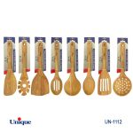 کفگیر و ملاقه تک یونیک Unique چوبی کد UN-1112
